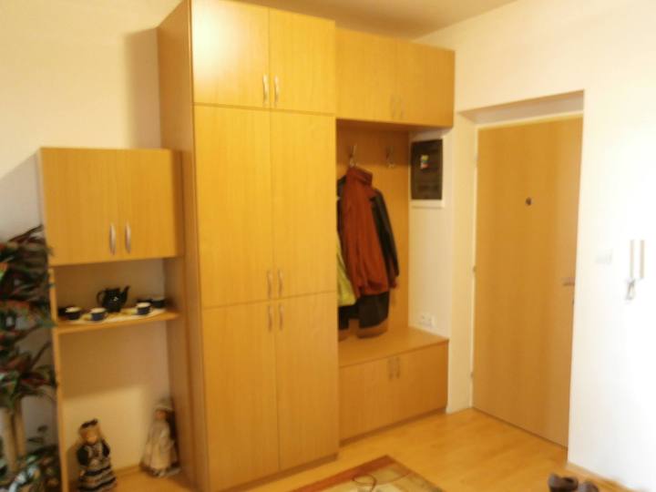 Buchen-Vorzimmer-Kombination mit Schränken, Haken und Bank